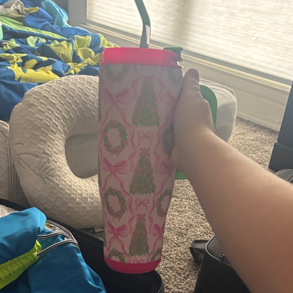 Simply Southern Pink and Green Tumbler